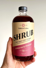 Shrub Farm  Hibiscus and Orange Shrub  16 oz