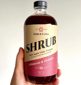 Shrub Farm  Hibiscus and Orange Shrub  16 oz