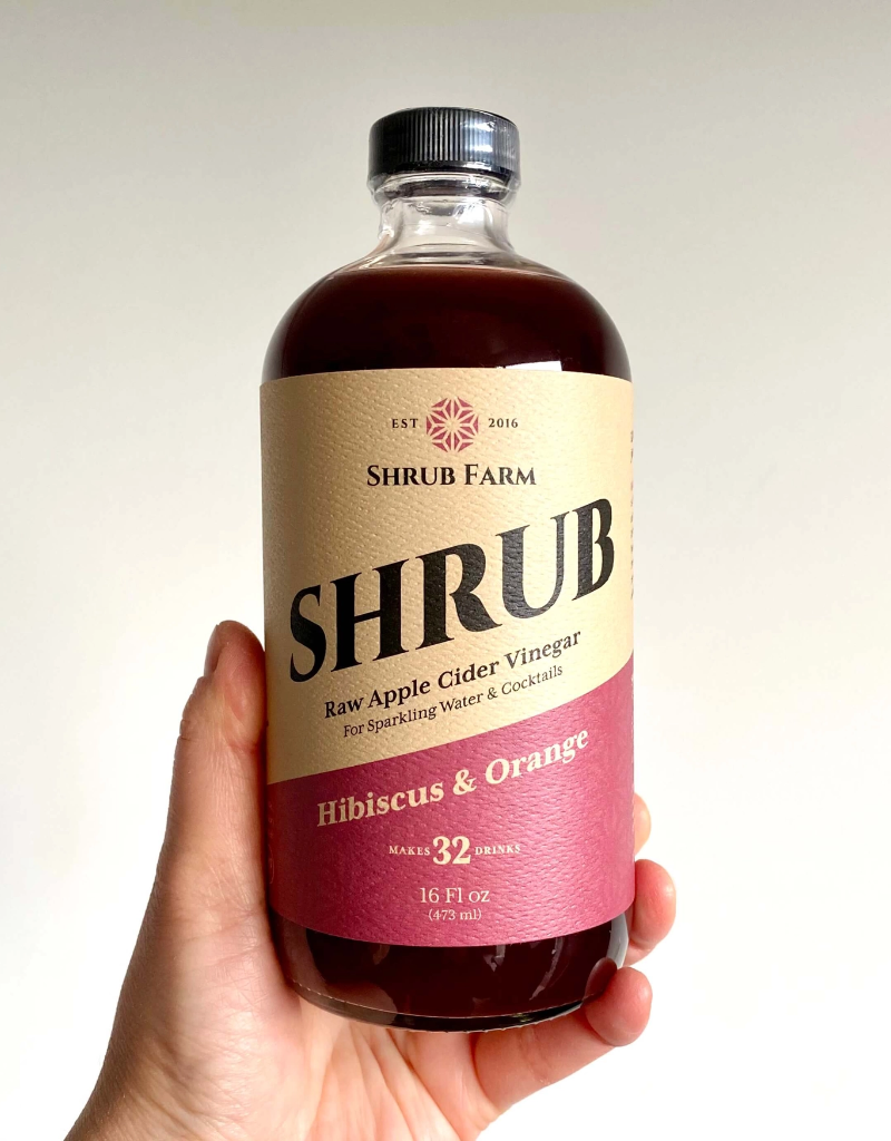 Shrub Farm  Hibiscus and Orange Shrub  16 oz