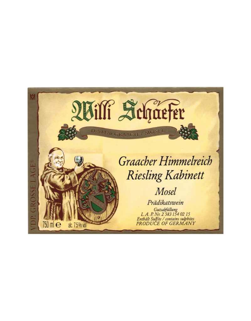 Willi Schaefer 2023 Willi Schaefer Graacher Himmelreich Riesling Kabinett Grosse Lage  Mosel  750 ml