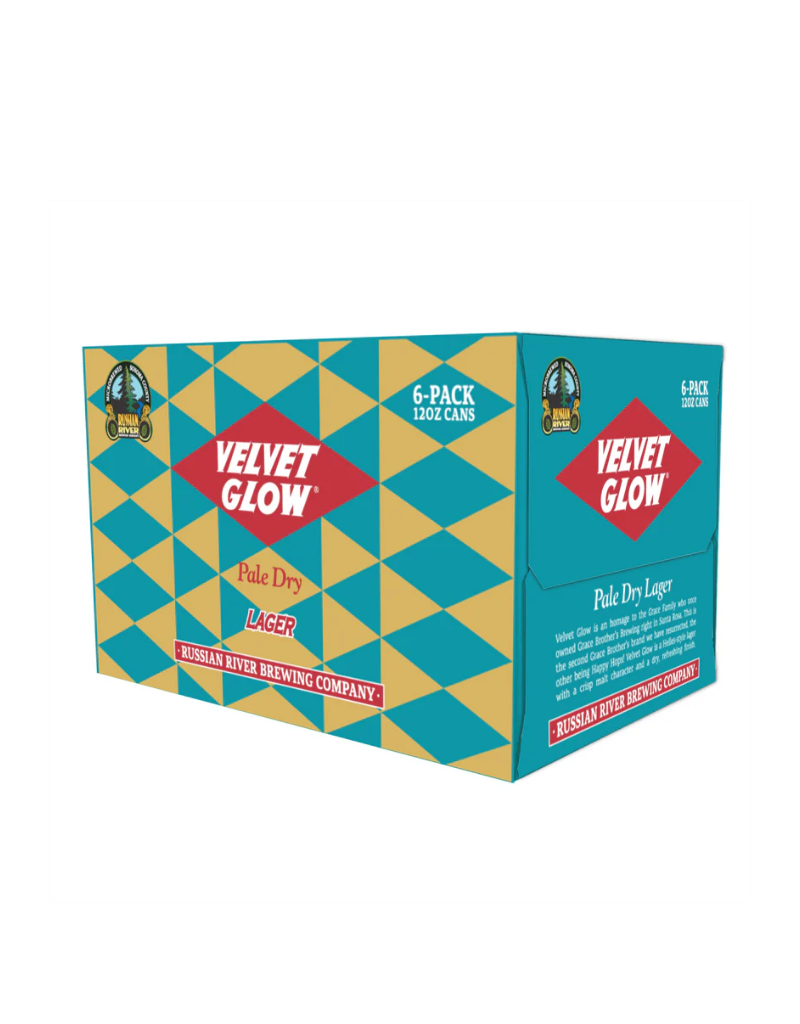 Russian River Brewing Co. Velvet Glow Helles Lager CANS 6 pack  12 oz