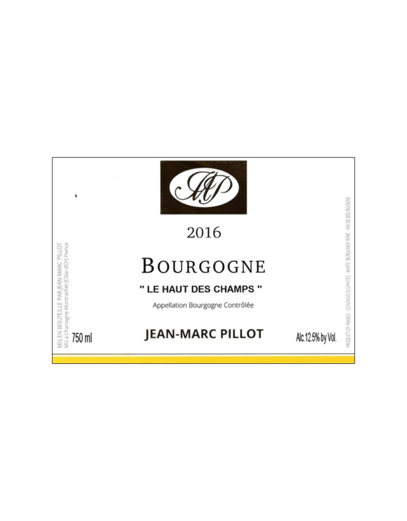 2023 Jean-Marc Pillot Le Haut des Champs Bourgogne Blanc  750 ml