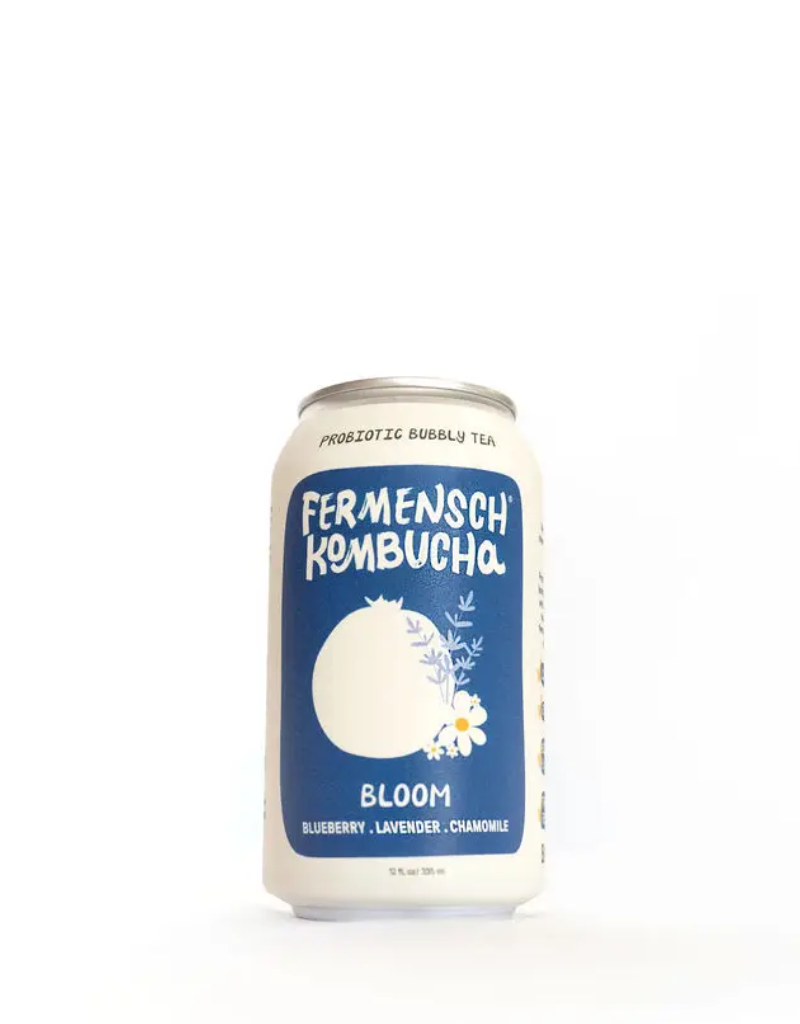 Fermensch Kombucha Bloom Blueberry Lavender Chamomile CAN 12 oz