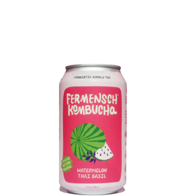 Fermensch Kombucha Watermelon Thai Basil CAN 12 oz