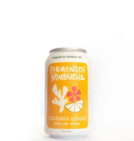Fermensch Kombucha Hibiscus Ginger CAN 12 oz