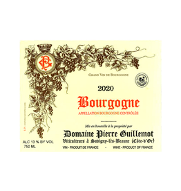 2023 Pierre Guillemot Bourgogne Cote d'Or Rouge  750 ml