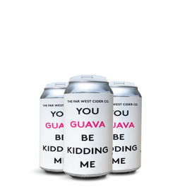 Far West Cider Co. You Guava Be Kidding Me Cider CANS 4 pack 12 oz