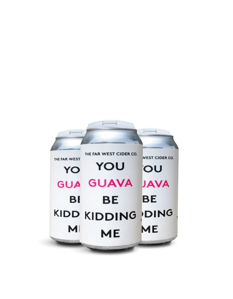 Far West Cider Co. You Guava Be Kidding Me Cider CANS 4 pack 12 oz
