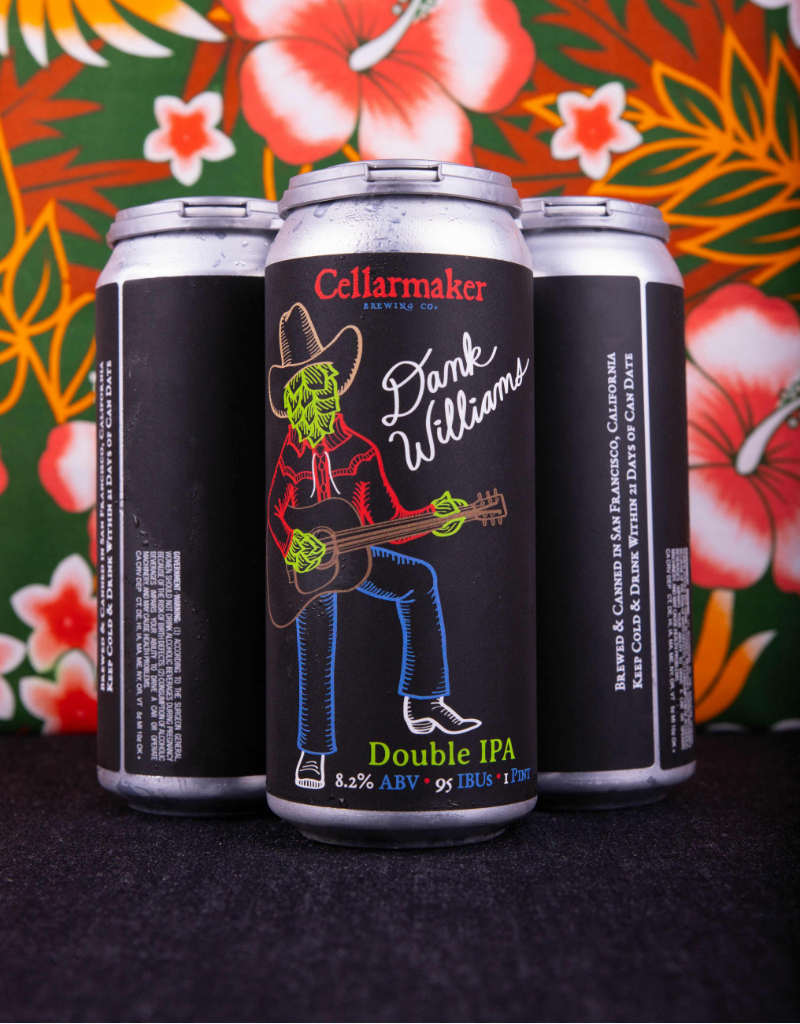 Cellarmaker Brewing Co.  Dank Williams DIPA  4 pack 12 oz