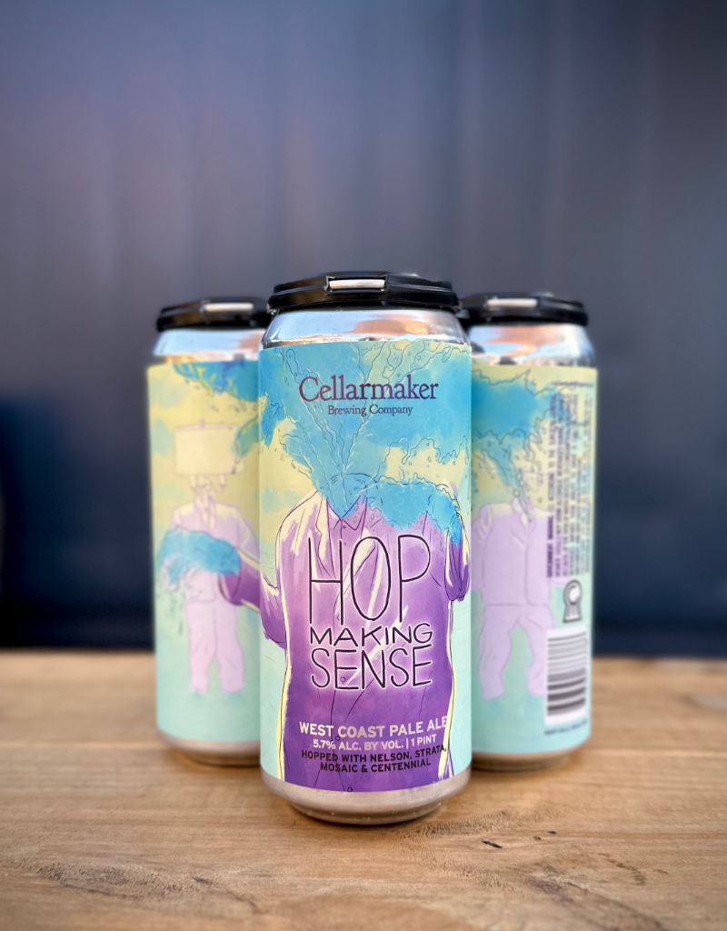 Cellarmaker Brewing Co.  Hop Making Sense West Coast Pale Ale  4 pack 12 oz