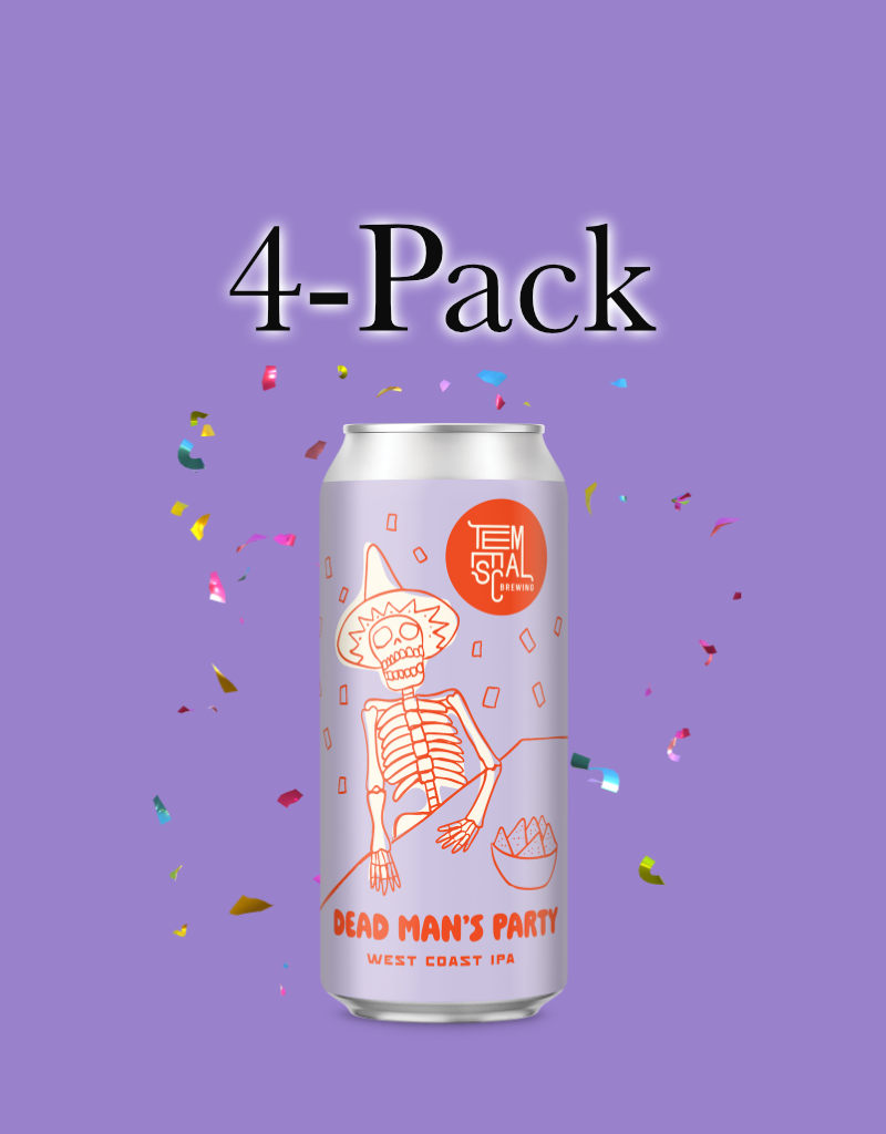 Temescal Brewing Dead Man's Party West Coast IPA 4 pack 16 oz