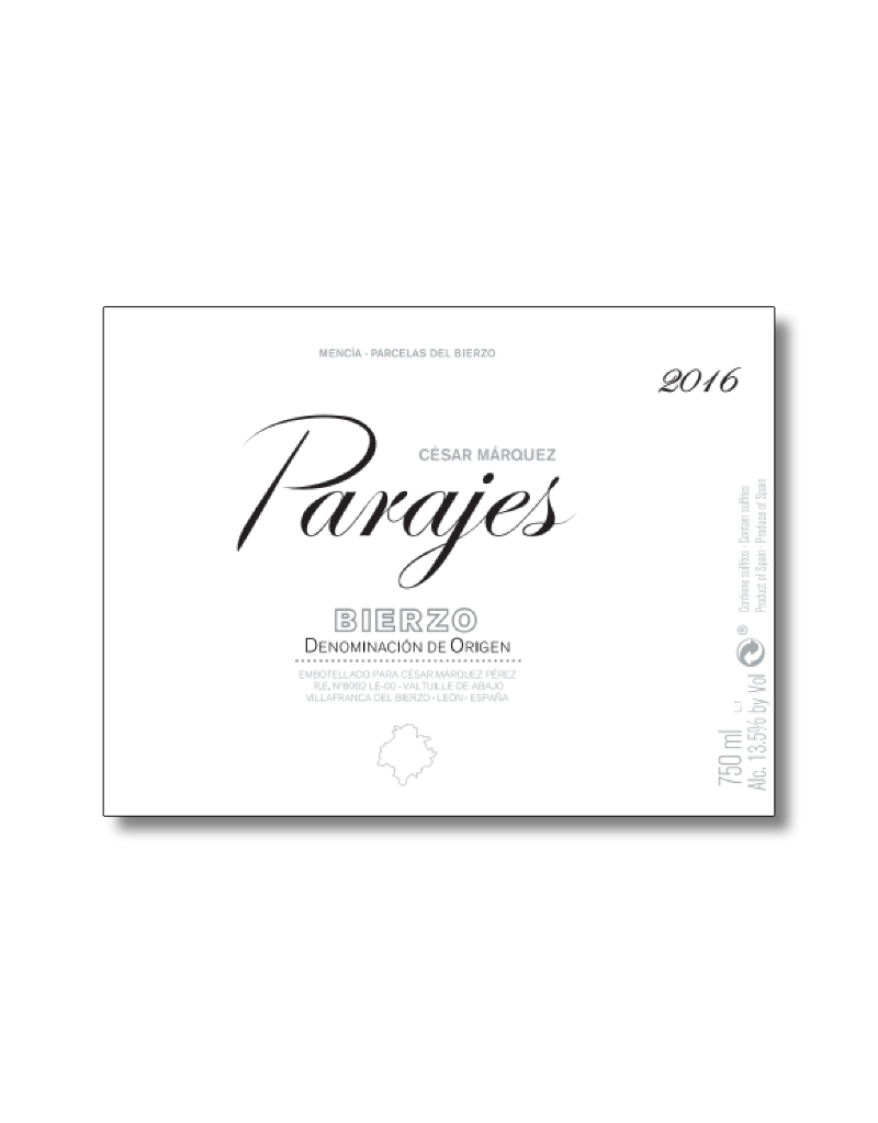 2018 Cesar Marquez Parajes Bierzo 750 ml