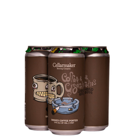 Cellarmaker Brewing Co. Coffee & Cigarettes Lightly Smoked Porter  4 pack 16 oz