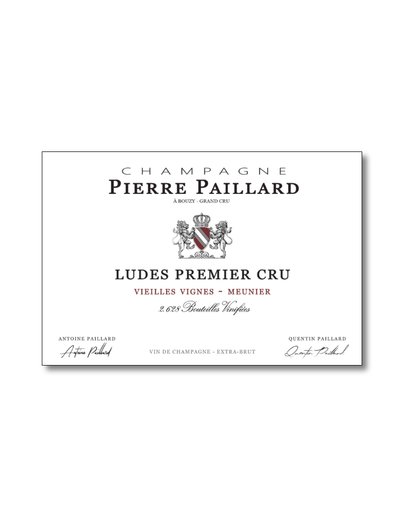 Pierre Paillard Ludes Premier Cru Vieilles Vignes Champagne  Extra Brut Blanc des Noirs  750 ml