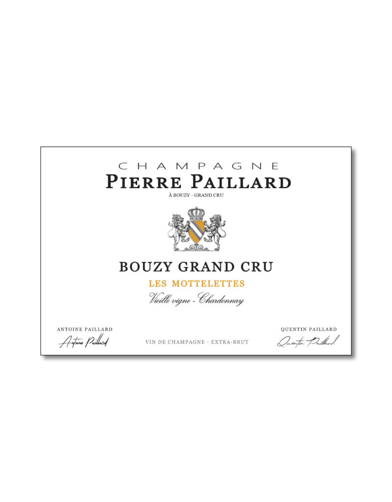 Pierre Paillard Les Mottelettes Champagne Grand Cru Extra Brut Blanc des Blancs Bouzy  750 ml