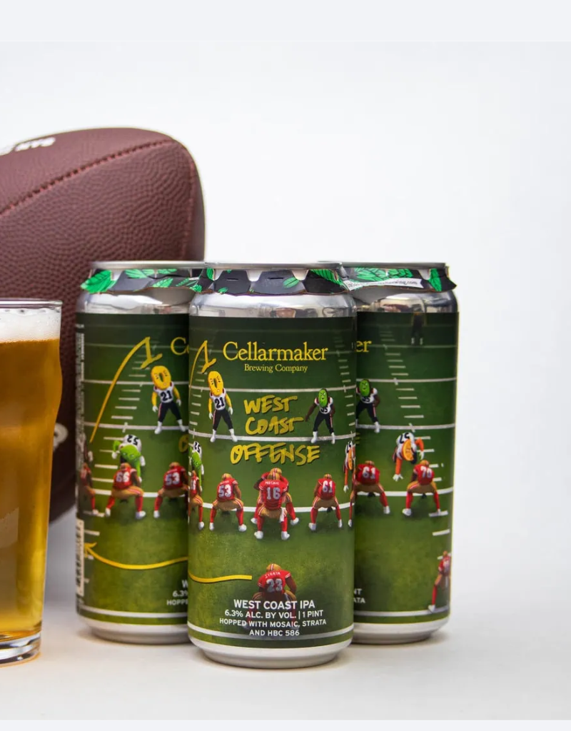Cellarmaker Brewing Co. West Coast Offense West Coast IPA  4 pack 12 oz