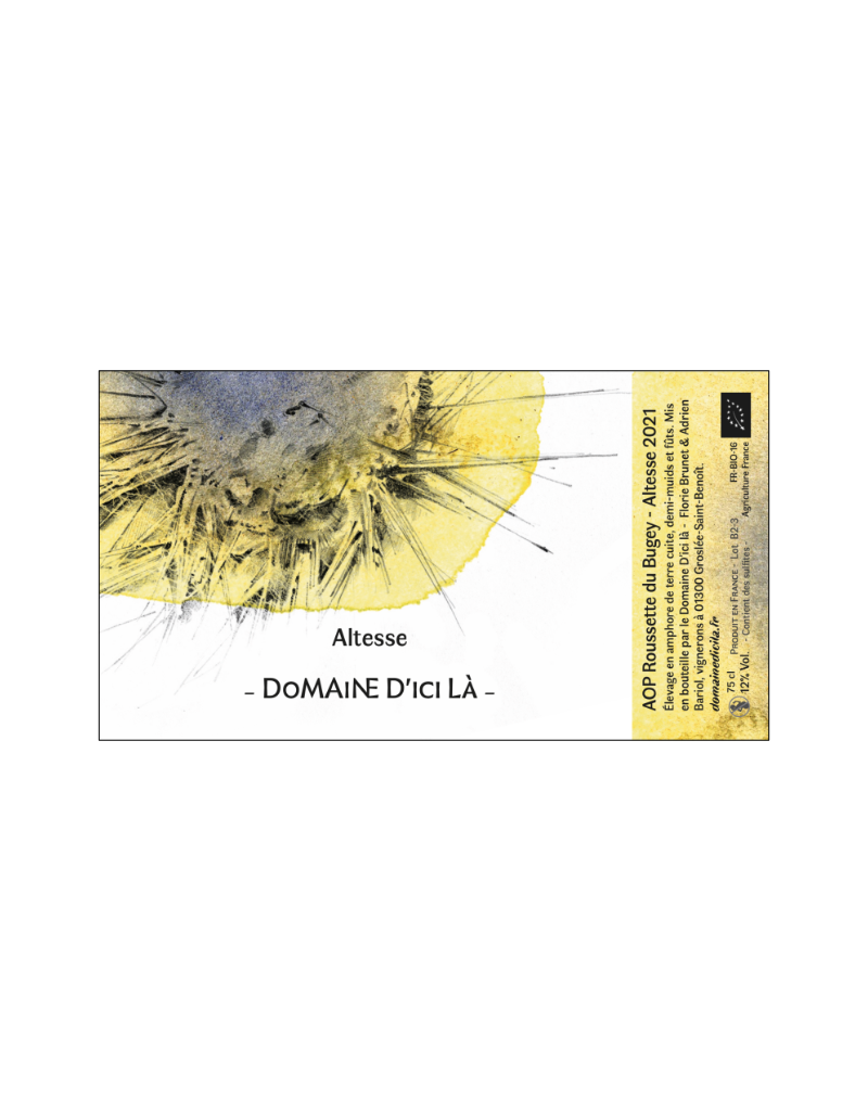 2023 Dom. d'Ici La Altesse Roussette du Bugey  750 ml