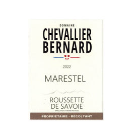 2022 Dom. Chevallier-Bernard Marestel Roussette de Savoie  750 ml
