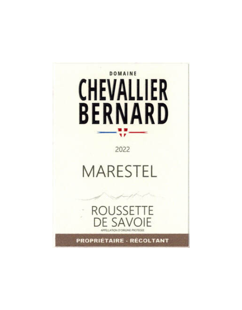 2022 Dom. Chevallier-Bernard Marestel Roussette de Savoie  750 ml