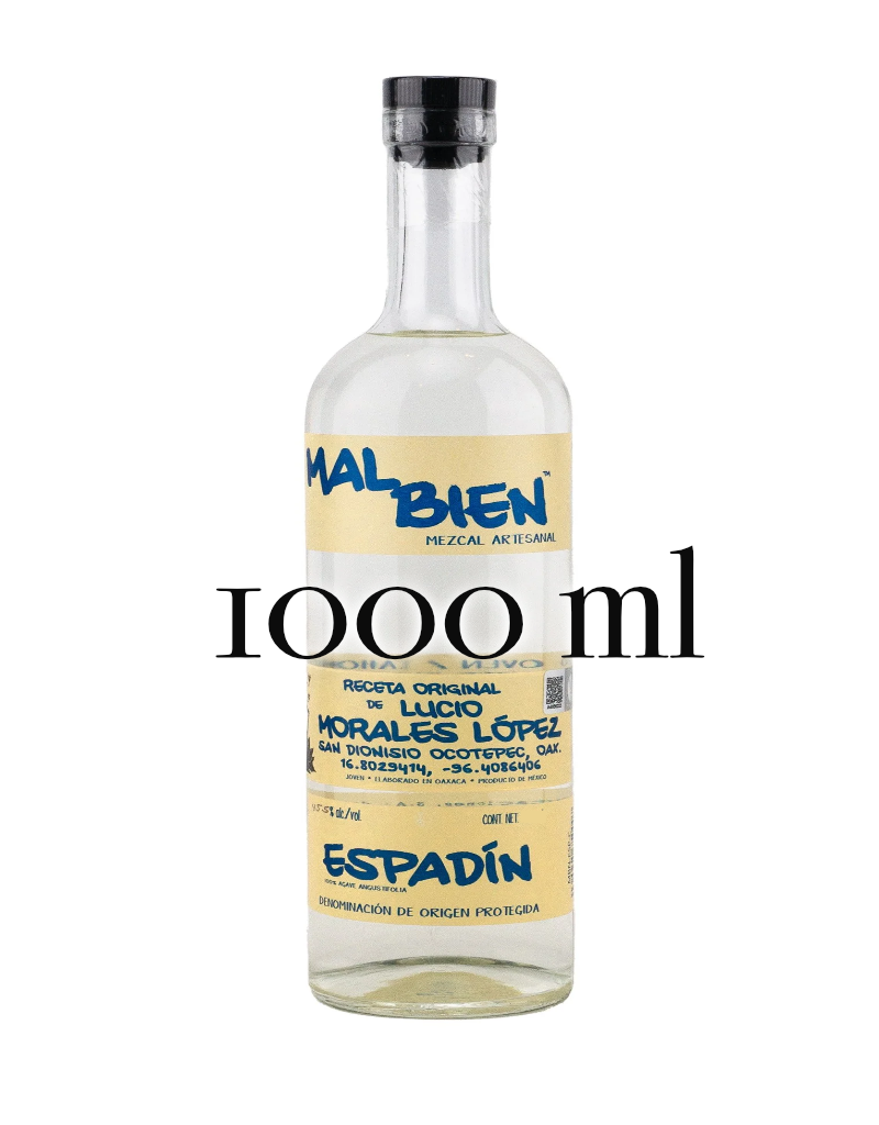 Mal Bien Morales Lopez Espadin Mezcal  1 L