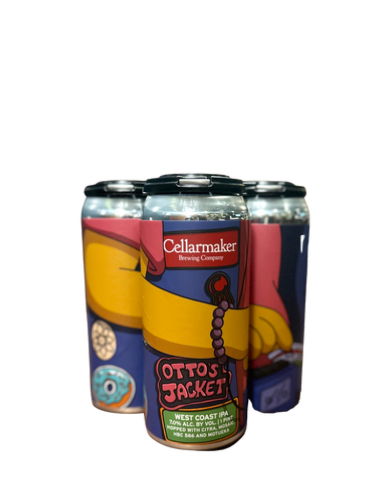 Cellarmaker Brewing Co. Otto's Jacket West Coast IPA  4 pack 12 oz