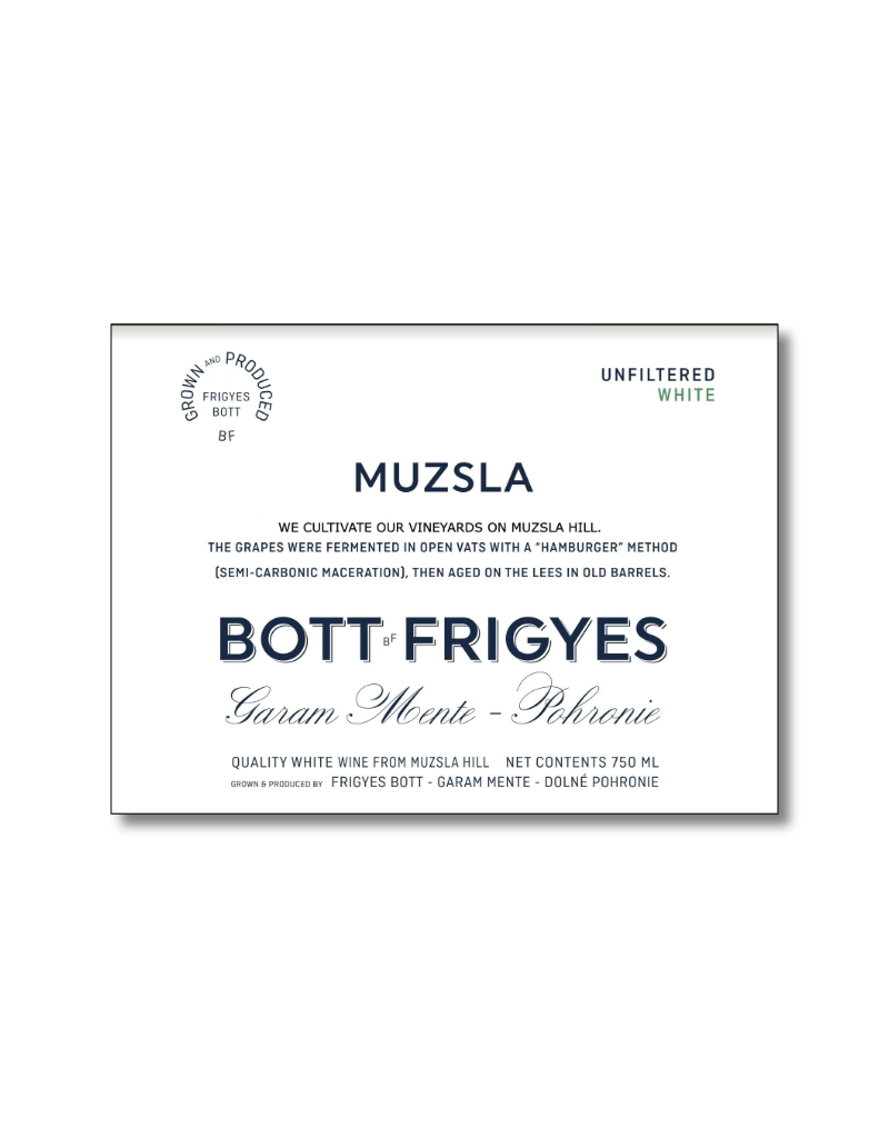2024 Bott Frigyes Grown in Muzla White Wine  750 ml