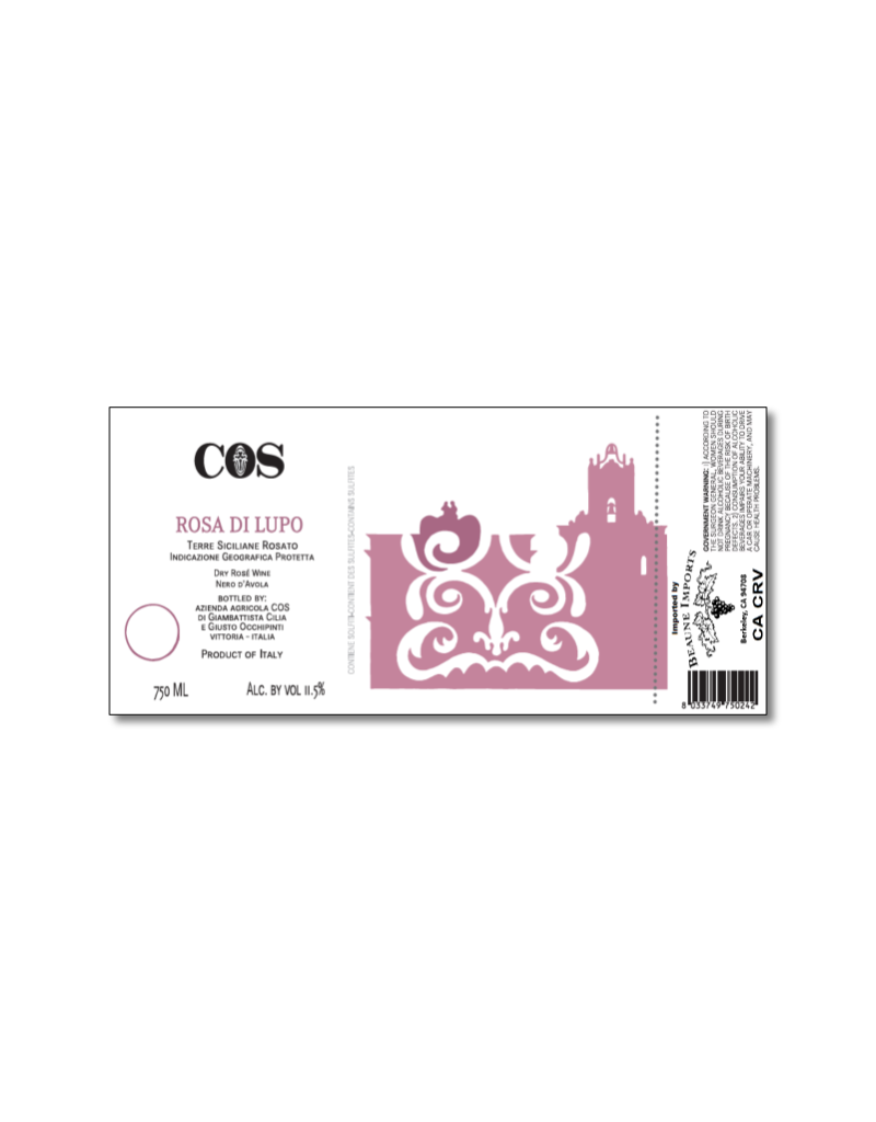 COS 2025 COS Rosa Di Lupo Terre Siciliane Rosato IGP  750 ml