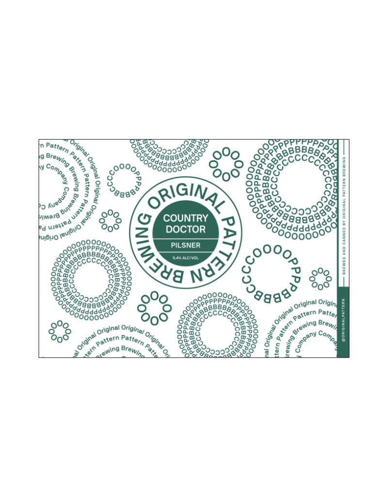 Original Pattern Brewing Co. Country Doctor Czech Lager 4 pack 16 oz