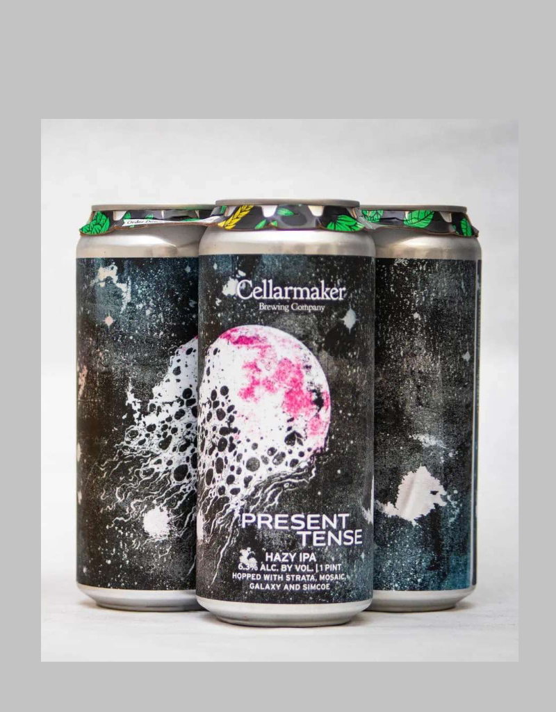 Cellarmaker Brewing Co. Present Tense Hazy IPA 4 pack 12 oz