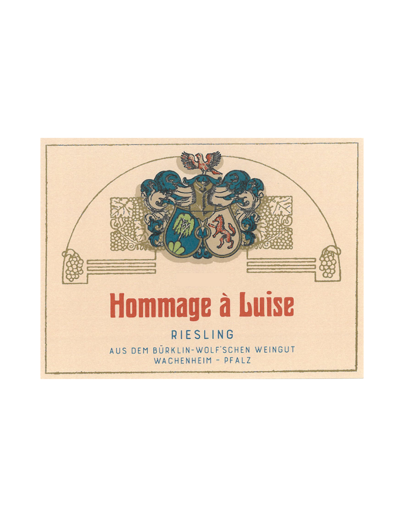 2022 Burklin-Wolf Hommage a Luise Riesling Pfalz  750 ml