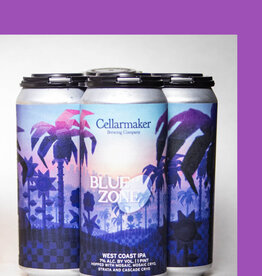 Cellarmaker Brewing Co. Blue Zone West Coast IPA 4 pack 12 oz