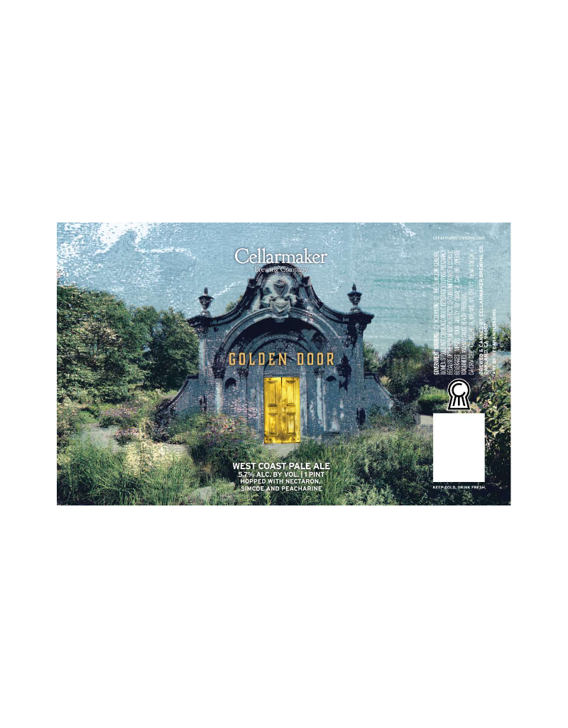 Cellarmaker Brewing Co. Golden Door West Coast Pale Ale  4 pack 12 oz