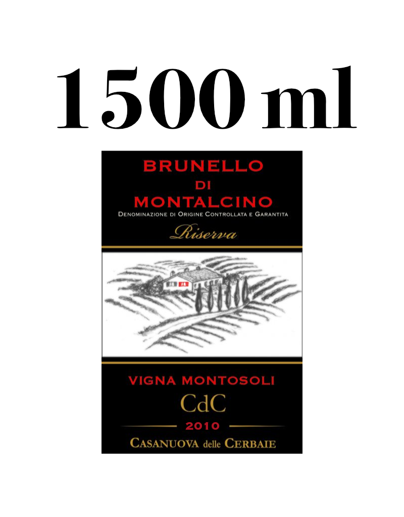 2010 Casanuova delle Cerbaie Vigna Montosoli Brunello di Montalcino Riserva  1500 ml