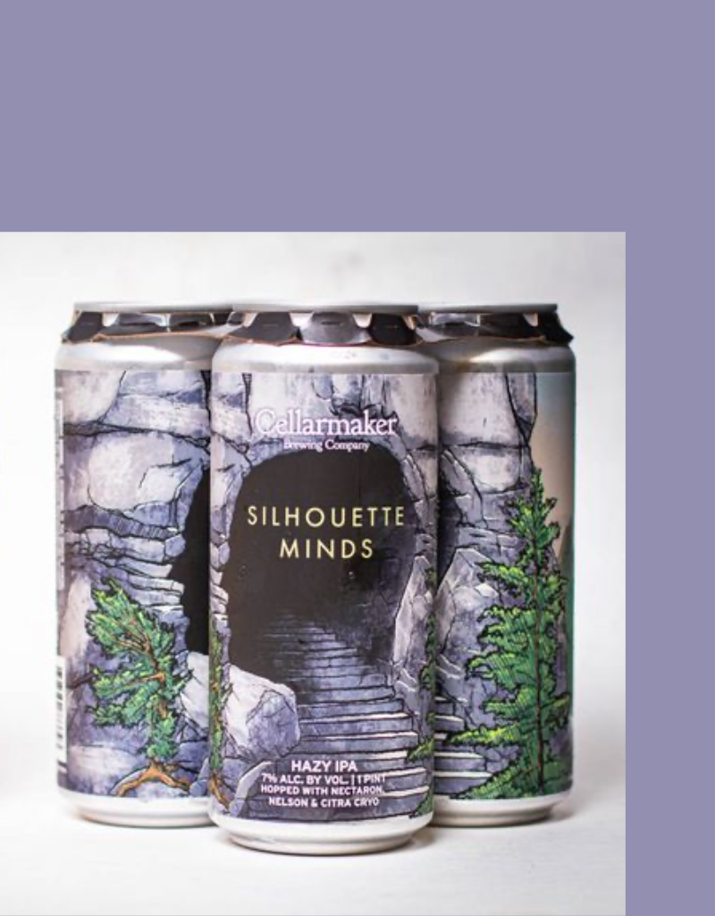 Cellarmaker Brewing Co. Silhouette Minds Hazy IPA  4 pack 12 oz