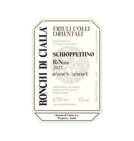 2023 Ronchi di Cialla RiNera Schioppettino Friuli Colli Orientali  750 ml