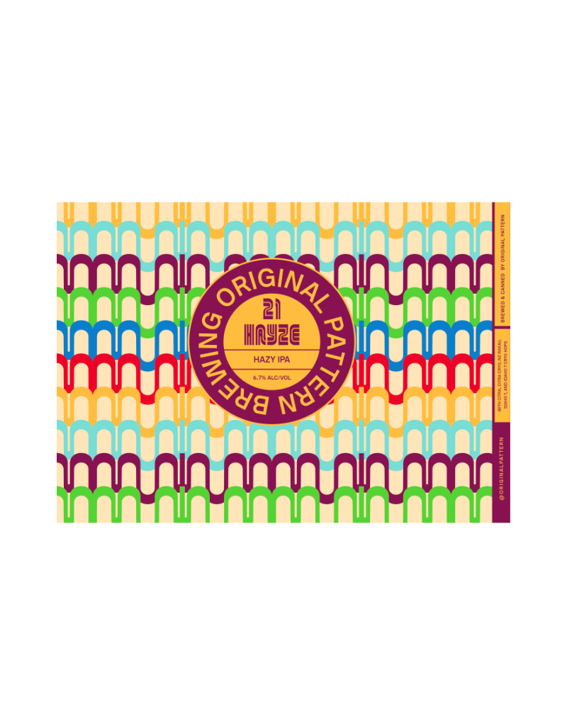 Original Pattern Brewing Co. 21 Hayze  Hazy IPA 4 pack 16 oz