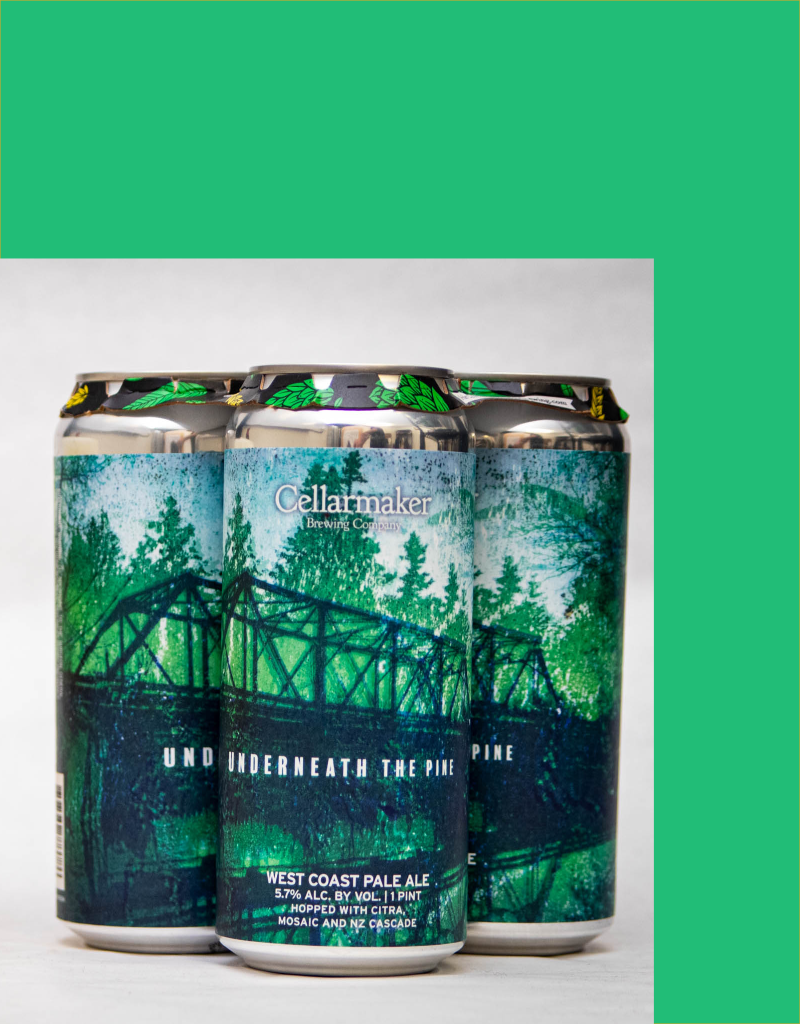 Cellarmaker Brewing Co. Underneath the Pines West Coast Pale Ale 4 pack 12 oz