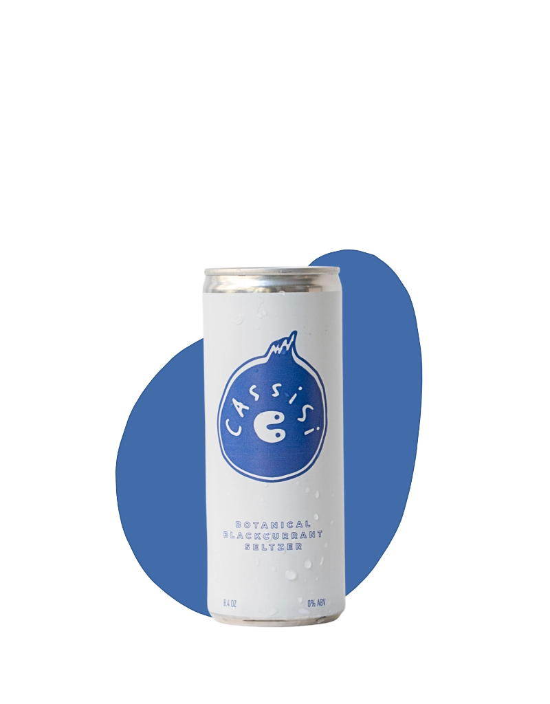 Cassisi NON-ALCOHOLIC Black Currant Seltzer  8.4 oz