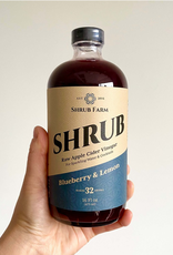 Shrub Farm  Blueberry and Lemon Shrub  16 oz