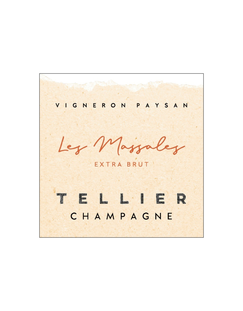 2022 Tellier Les Massales Champagne Extra Brut Sud d'Epernay  750 ml