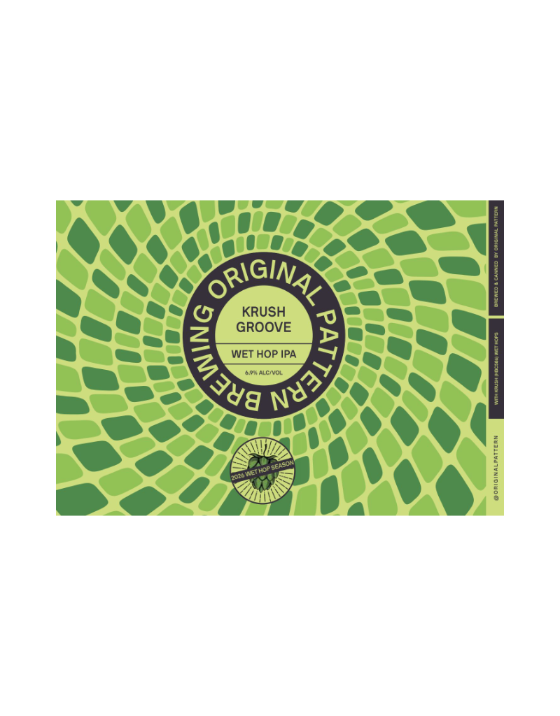 Original Pattern Brewing Co. Krush Groove Wet Hop IPA 4 pack 16 oz