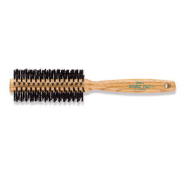 DANNYCO Dannyco Nature Pro Circular Oak Wood Brush With Boar Bristles, Large, Twelve Rows