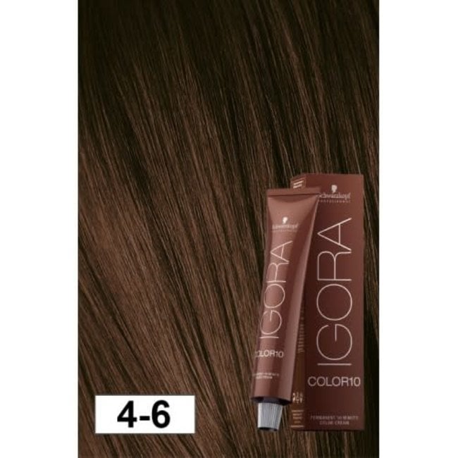 Schwarzkopf Igora Color 10 60g 4 6 Medium Auburn Brown Hairwhisper Canadian Made Shears Professional Hair Styling Products