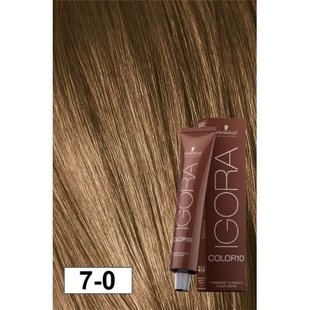 7-0 Color10 Medium Natural Brown  60g - Igora Color10 by Schwarzkopf