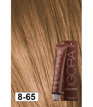 8-65 Color10 Light Blonde Auburn Gold  60g - Igora Color10 by Schwarzkopf