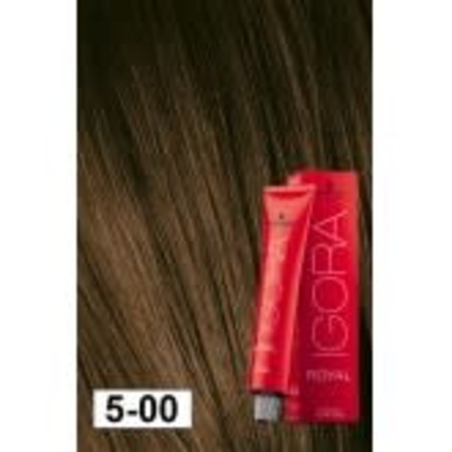 Schwarzkopf 5-00 Light Brown Natural Extra 60g - Igora Royal by Schwarzkopf