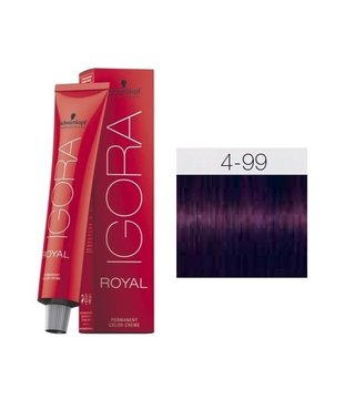 4-99 Medium Brown Violet Extra 60g - Igora Royal by Schwarzkopf