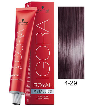 4-29 Medium Brown Ash Violet 60g - Igora Royal by Schwarzkopf