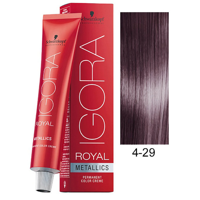 Schwarzkopf 4-29 Medium Brown Ash Violet 60g - Igora Royal by Schwarzkopf
