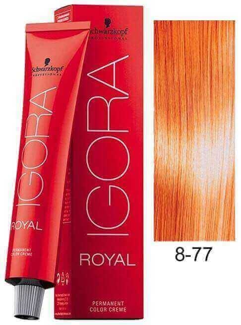 8-77  Light Copper Blonde Extra 60g - Igora Royal by Schwarzkopf